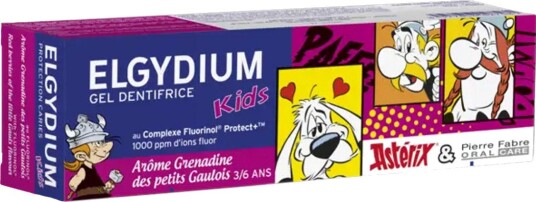 ELGYDIUM Kids Asterix Barnetannkrem Red Berries 3-6 år 50 ml