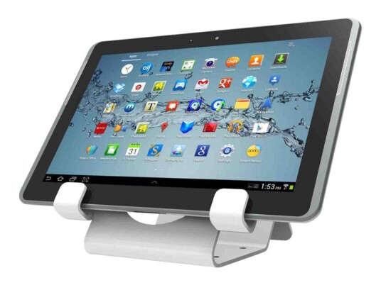 COMPULOCKS Universal Tablet Holder with Keyed Cable Lock stativ - for nettbrett - hvit