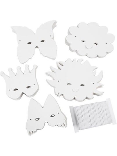 Creativ Company Fantasy masks White 100pcs.