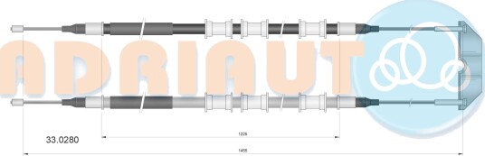 Tautrekk, håndbremse ADRIAUTO 33.0280