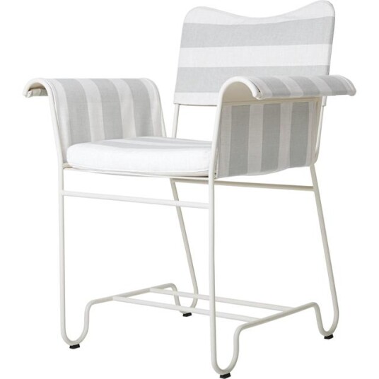 Gubi Tropique Spisestol Hvit/ Leslie Stripe 20 Gubi Tropique Spisestol Hvit/ Leslie Stripe 20