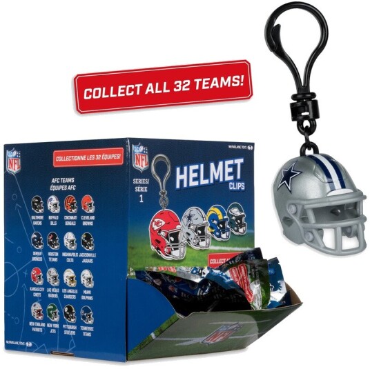 McFarlane SportsPicks  NFL  Backpack Clips Helmets (S1) Blind Pack 24ct PDQ