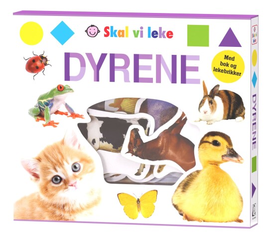 Dyrene. Skal vi leke. Med bok og lekebrikker Dyrene. Skal vi leke. Med bok og lekebrikker