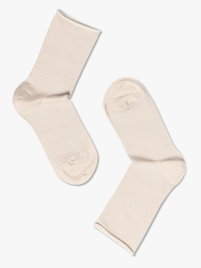 Note Woman Bamboo Roll Top Beige 36 41 Note Woman Bamboo Roll Top Beige 36 41