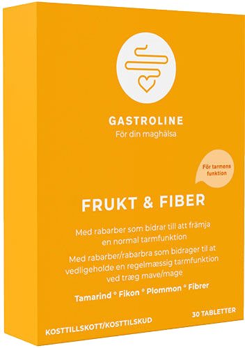 Lactiplus Frukt & Fiber 30 tabletter