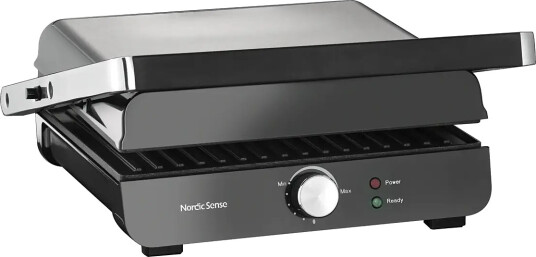 Nordic Sense Paninigrill 2000 Watt - Black - 34.6X32.6X10.8CM x 34.6