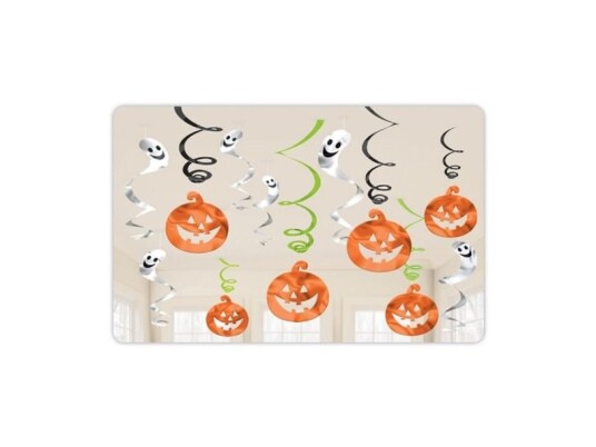 Halloween Spiraler, 12 Stk
