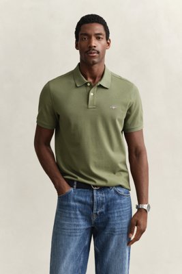 Klassisk piquéskjorte i regular fit DRY HERB GREEN S Klassisk piquéskjorte i regular fit DRY HERB GREEN S