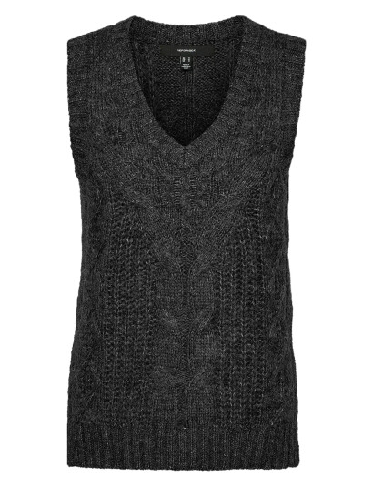 Vero Moda Vmbriella Sl V Neck Vest Ga Bf   Black   XS