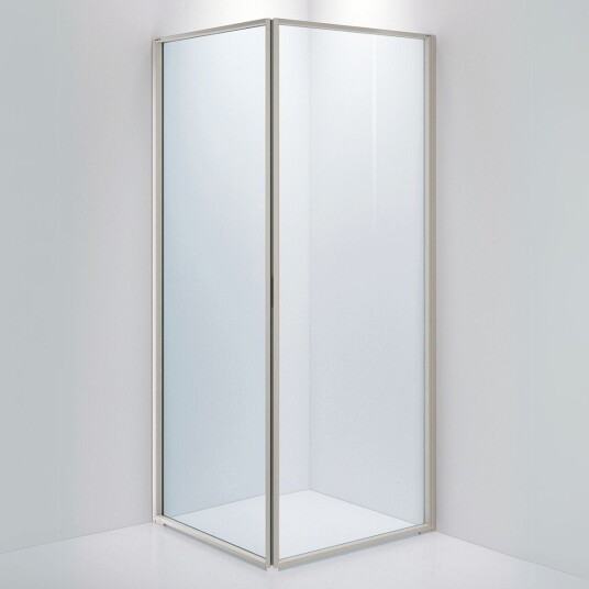 INR Iconic Nordic Rooms Dusjhjørne Edge 12 900x900 mm / Stone Klart Glass