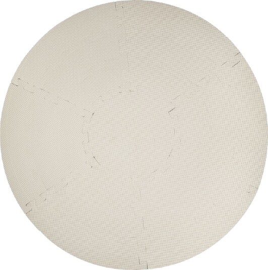 That"s Mine Foam Play Mat Round Light Grey