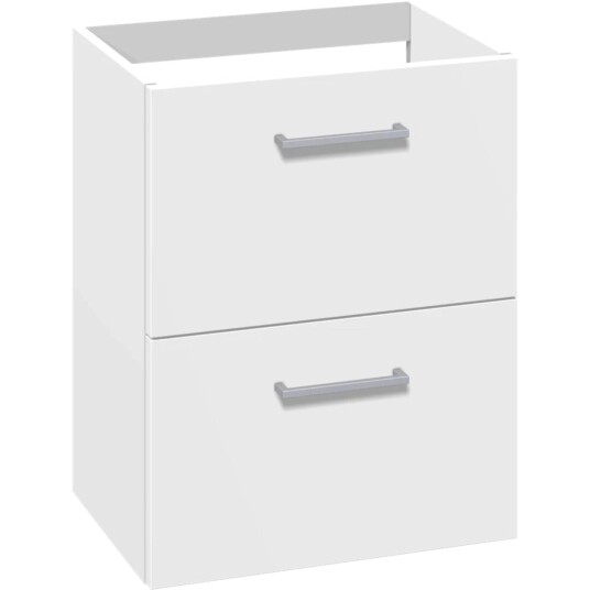 1904 Voss Slim Servantskap med 2 Skuffer Hvit Matt / 50cm GRO-7041017