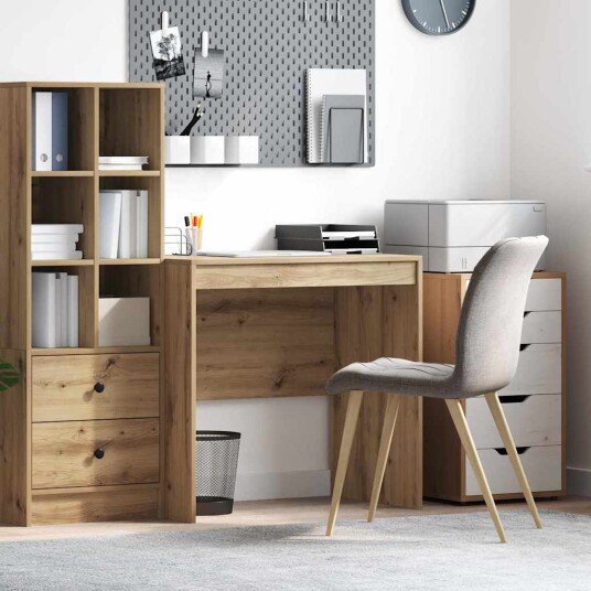  Skrivebord Artisan eik 80x50x76 cm konstruert tre