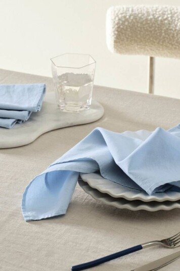 KIT serviett 4 pk Himmelblå