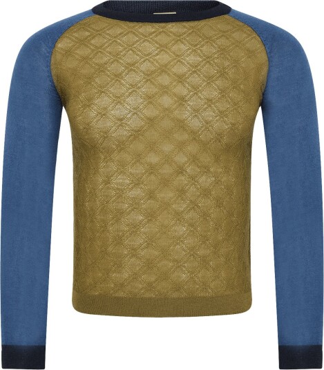 FUB Colour Block Crew   MOSS   100