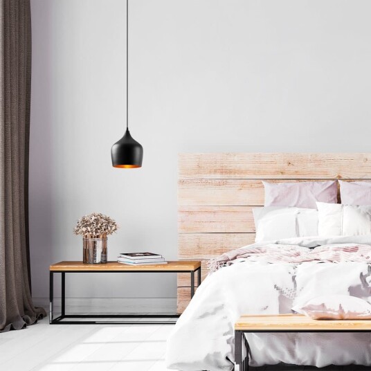 Taklampe Chichela enkel Svart