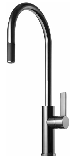 Tapwell Arm185 Uttrekk Black Chrome (TA-9423618)