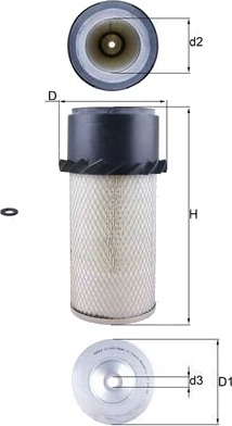 MAHLE LX 649 Luftfilter MAHLE LX 649 Luftfilter