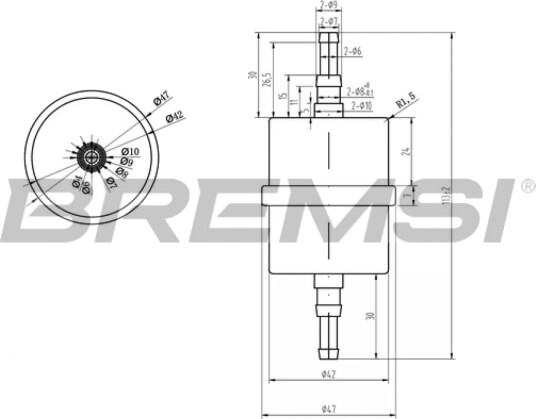 Drivstoffilter BREMSI FE0035 Drivstoffilter BREMSI FE0035