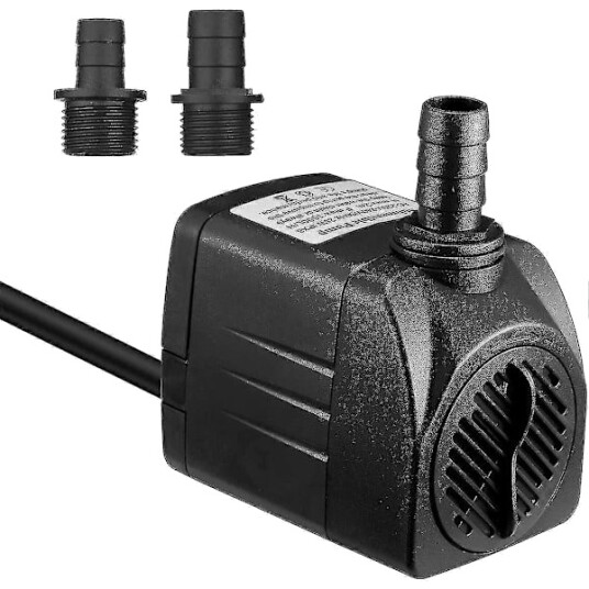 25w 1500l/t Senkbar Vannpumpe Med 1,5m Strømkabel Og 2 Dyser 25w 1500l/t Senkbar Vannpumpe Med 1,5m Strømkabel Og 2 Dyser