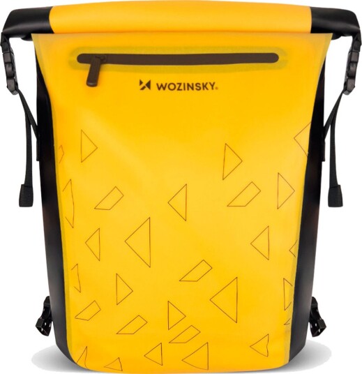 Sykkelveske Wozinsky WBB31YE 2-i-1 vanntett enkel for bagasjebrett 23 liter gul