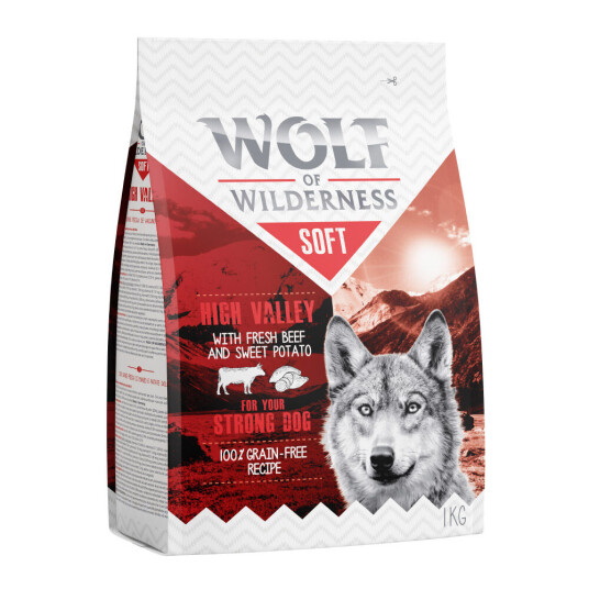 Wolf Of Wilderness 1 kg Tørrfôr Til Prøvepris! High Valley Storfe (Soft & Strong)