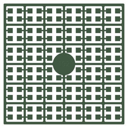 Pixelhobby Midi Perler 192 Dus Grågrønn 2x2mm 140 pixels