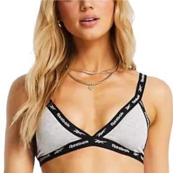Reebok BH Dotty Triangle Bra gra bomull Medium Dame