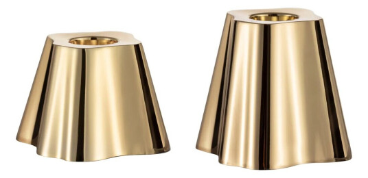 iittala Alto lysestake 50 + 65 sett på 2 Messing