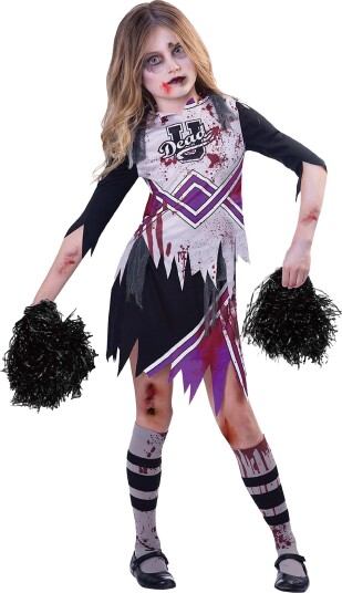 Riethmüller Zombie Cheerleader Lilla Barn Kostyme Large 9907530