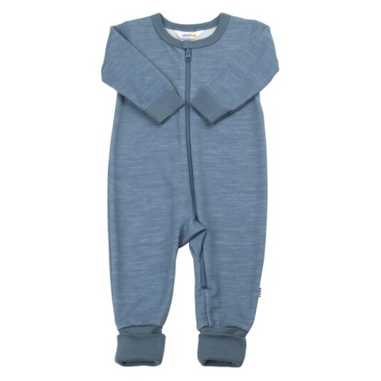 Joha Scarecrow ull/bambus ensfarget heldress - blå