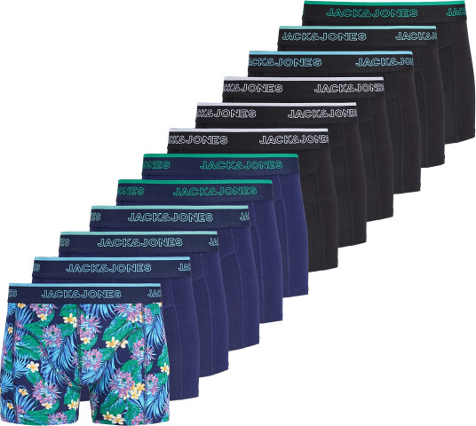 Jack & Jones Jacaaron Flower Trunks 12 Pack Navy L