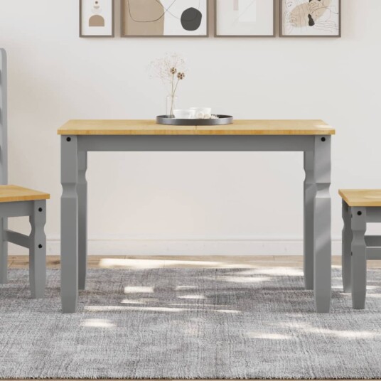  Spisebord Corona grå 112x60x75 cm heltre furu 4005715