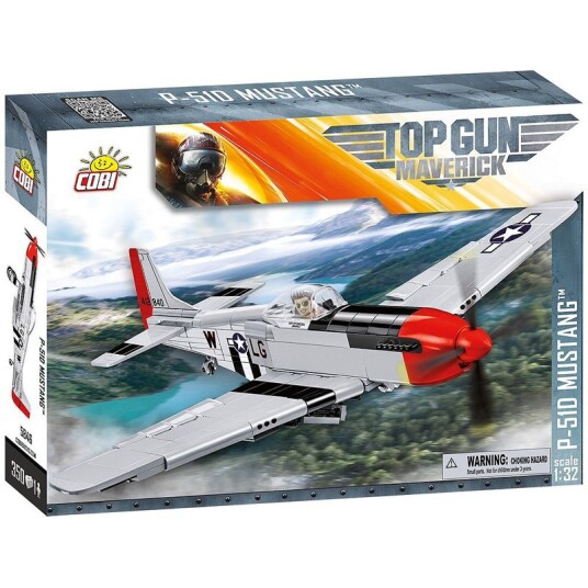 Cobi Top Gun Maverick Byggesett 350 Deler P-51D Mustang