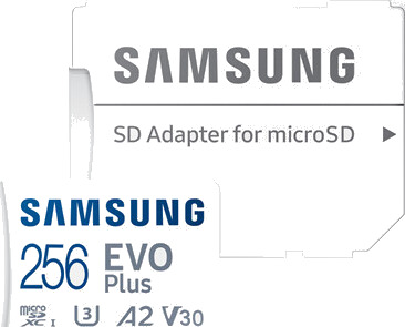 Samsung EVO Plus microSD/SD - 160MB/s - 256GB