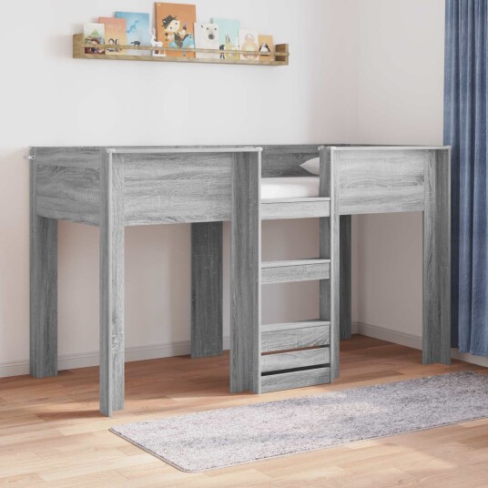  Køyeseng for Barn Grå Sonoma 75 x 190 cm Konstruert tre