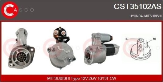 CASCO CST35102AS Starter CASCO CST35102AS Starter