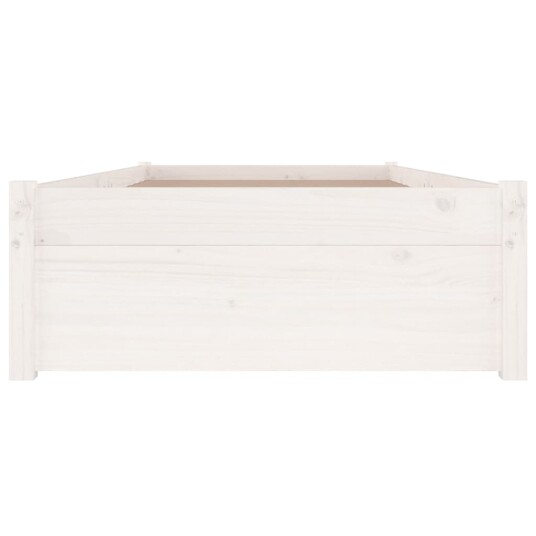 vidaXL Sengeramme med skuffer hvit 90x190 cm 3FT Single