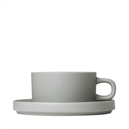 Blomus Pilar Temugg med fat x 2 Mirage Grey 1704745-02-0 1704746-03-0