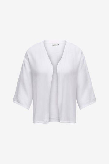 Only Carmakoma - Bluse carGeorgia 3/4 Kimono Wvn - Hvit