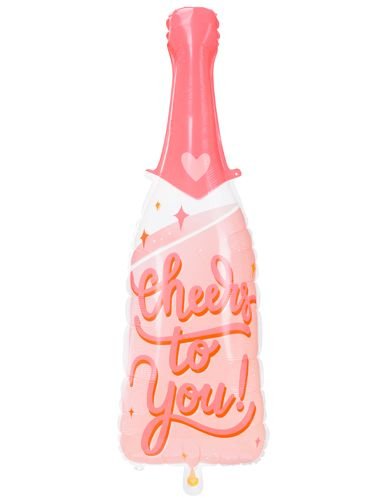 PartyDeco Folieballong Flaske Cheers to You