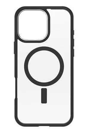 OtterBox React MagSafe Apple iPhone 16 Pro Max Black Crystal clear/black ProPack