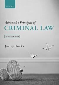 Ashworth'S Principles Of Criminal Law Av Jeremy (Professor Of Criminal Law London Horder