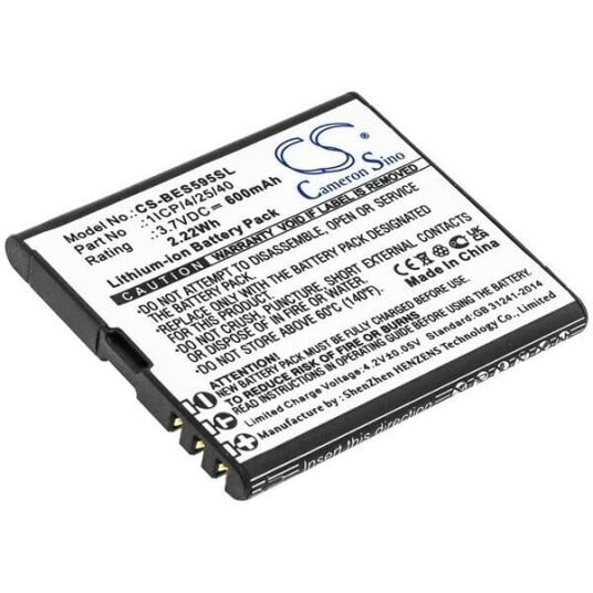 Bea-fon SL595 batteri (600 mAh 3.7 V, Sort)