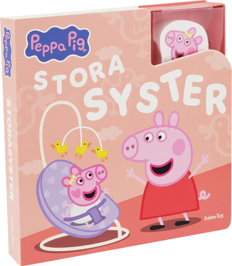 Gurli Gris Peppa Pig Bok Med 1 Träfigurer Stora Syster Se Pink One Size