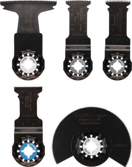 Makita E-24935 5-delt Plunge Starlock Aksessoriesett for multifunksjonsverktøy