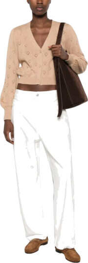 Twinset Dame Strikkevarer Beige L,