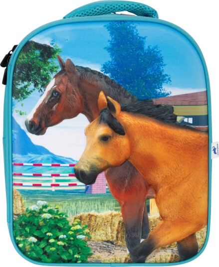 Mojo 3d Ryggsekk Med Dyrefigurer 32x26x12cm Hester
