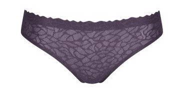 Sloggi Truser ZERO Feel Lace 2.0 Brazil Panty mørkelilla X-Small Dame