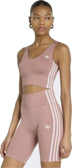 Adidas Originals Essentials 3 Stripes Seamless Bralette størrelse Small